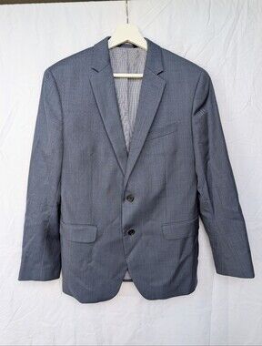 Banana Republic Marzotto Wool Super 100s Modern Slim Fit Blazer - Blue - 40S